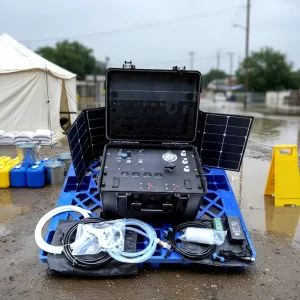 Solar Suitcase Water Filter Filtration System Desalination Salt Water to Drinking Water for Outdoor Emergency and Flood Purification