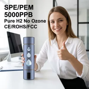 Source Factory Price 5000PPB Hydrogen Water Bottle SPE PEM High Concentration Hydrogen Water Generator CE RoHS