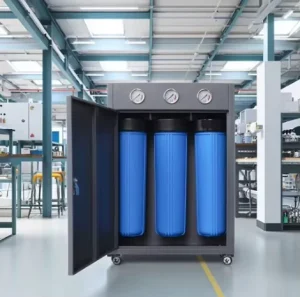 South Africa Factory Price 20 Inch Steel Frame Jumbo Blue Whole House Reverse Osmosis Water Filter System