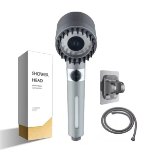 Spa like Pressurized Shower Head Built in Multiple Filtration Removes Chlorine 3 Spray Modes Handheld Showerhead for Hotel Use