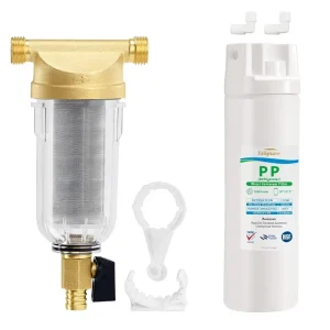 Spin Down Sediment Prefilter 3 4″ MNPT + Under Sink Water Filtration System 10 X 2.5 Inch Made in China for Home