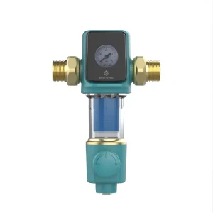 Spin-Down Water Filter Self-Cleaning Pre-Treatment System for Whole House Water Purification