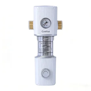 Spin Sediment Filter Reusable Whole House Outdoor Pre Filtration System for City and Well Water BPA Free Stainless Steel 316L 40