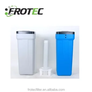 Square PE Brine Tank with Brine Well and Base, 60L or 100L, Blue or White, for Water Softener System