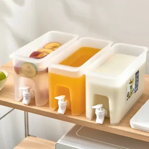 Square PET Plastic Water Bucket and Juice Dispenser with Tap