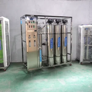 Stable-Flow Industrial Pure Water System for Hotel and Commercial Use CE Certified 500L/H Stainless Steel Pretreatment Tanks