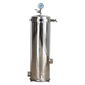 Stainless Steel 20-Inch 3-Core Cartridge Filter Housing for Reverse Osmosis Systems