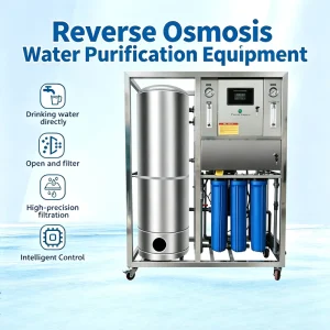 Stainless Steel 250LPH RO Water Treatment System Water Distillation Equipment Water Purifier Machine