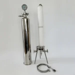 Stainless Steel 316L 20-Inch Single-Cartridge Water Pre-Filtration System