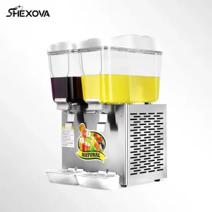 Stainless Steel Automatic 32L Cold Fruit Juice Dispenser Machine Refrigeration Cola Beverage Drink Dispenser