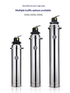 Stainless Steel Central Water Purifier with Chlorine Heavy Metal Rust Removal Ultrafiltration 5T 10T Capacity