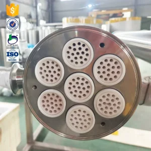 Stainless Steel Ceramic Membrane Filter Housing for 7 Ceramic Elements