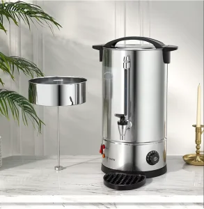 Stainless Steel Commercial Drinking Water Boiler Hotel Milk Tea Kettle Water Urn 8 10 12 15 25 35 45L