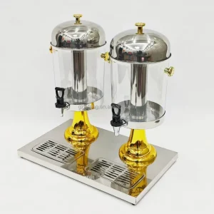 Stainless Steel Commercial Gold Beverage Dispenser 8L Capacity Mirror-Polished for Restaurants Hotels Parties