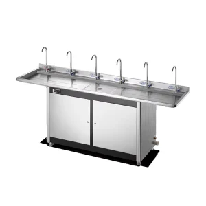 Stainless Steel Commercial Hot Cold Water Cooler Dispenser Filter System Large Capacity Drinking Fountain