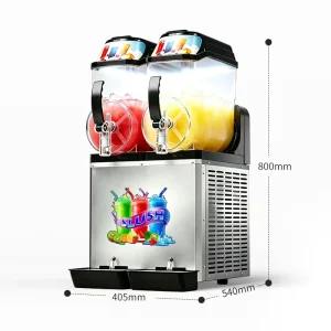 Stainless Steel Commercial Slush Maker and Beverage Dispenser