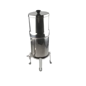 Stainless Steel Countertop Gravity-Fed Water Filter System Set