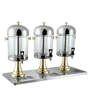 Stainless Steel Drink Dispenser with Plastic for Catering, Buffet, Cold Drinks, Juice, and Other Beverages