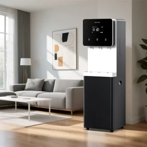 Stainless Steel Electric Commercial Reverse Osmosis Water Dispenser with Dual Temperature, Freestanding