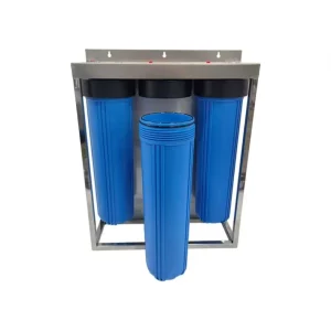 Stainless Steel Frame 20 Inch Big Blue BB Water Filter Housing 3 Stage Pre Water Filter System