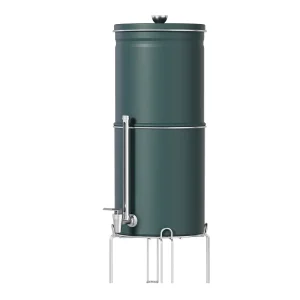 Stainless Steel Gravity Water Filter System Water Purifier Bucket for Outdoor Use with Filter Cartridges