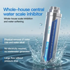 Stainless Steel Home Water Softener System for Tap and Shower Hard Water