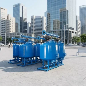 Stainless Steel Industrial Sand Filter Pressure Vessel with Automatic Backwash