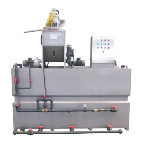 Stainless Steel Polymer Dosing System with PLC, Pump, Screw Mixer and Wastewater Treatment Use