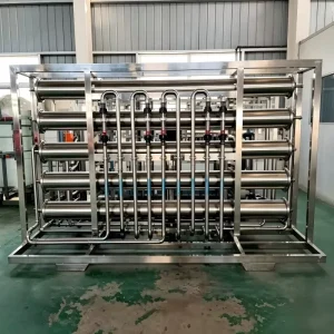 Stainless Steel RO Water Treatment Equipment with Automatic Flushing for Pure Water Manufacturing Plant