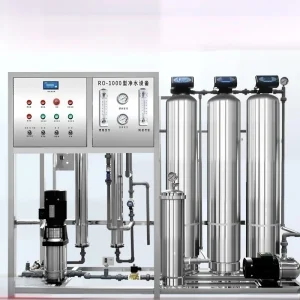 Stainless Steel RO Water Treatment Machine with Online Conductivity Meter for Manufacturing Plants