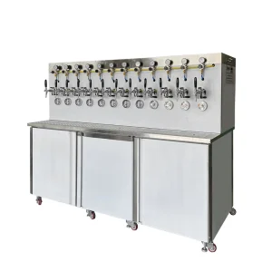 Stainless Steel Tower Beer Dispenser Cooler Machine with Air and Water Cooling, Commercial Beer Machine