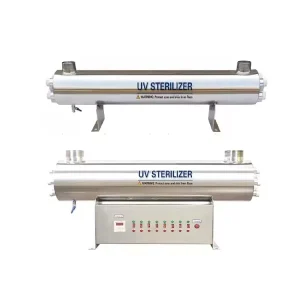 Stainless Steel UV Water Purifier with Filter and Pressure Vessel 220V for Water Treatment