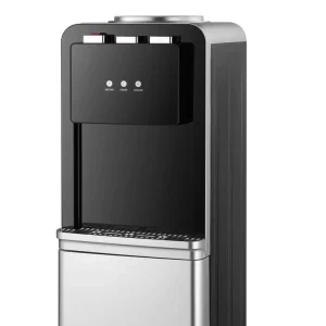Standing Top-Loading Compressor-Refrigerated Water Dispenser with Hot and Cold Water, Fridge, and Child Lock