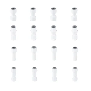 Straight Water Filter Quick Connect 3/8 Inch Push-Fit Connector for Reverse Osmosis Systems