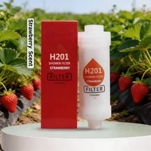 Strawberry Fragrance Shower Aromatherapy Shower Head Filter Purification Dechlorination Skin Beautifying Booster for Apartment