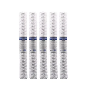 String Wound Water Filter Cartridges High Dirt Holding Capacity Universal Replacement Filters for RO System Purifiers