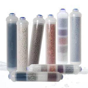 T33 Alkaline Water Filter Cartridge Mineral Stone Ceramic Ball Filter Replaced Inline Mineralization Water Filter Cartridge
