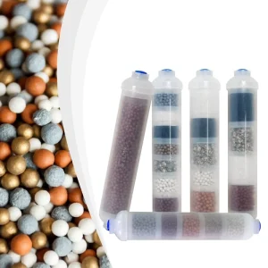 T33 Inline Ceramic Ball Stones Filter Cartridge Manual Mineral Water Mineralization Filter for RV