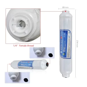 T33 Pre Post Inline Alkaline Water Filter Cartridge