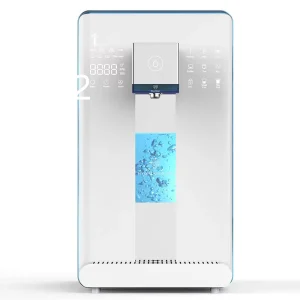 Table Top Hot Cold Alkaline Hydrogen Rich Purified Drinking Water Filter Machine Dispenser