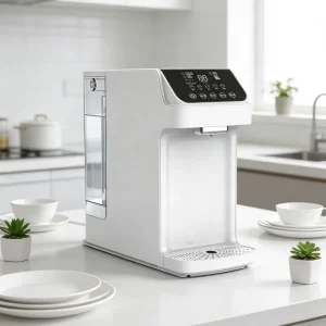 Tankless Electric Plastic Countertop Reverse Osmosis Water Filter System and Water Dispenser for Hotel and Household Use