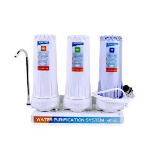 Tap Water Filter Countertop 3 Stages Drinking Water Purifier Removes Chlorine Pure Water Purifier