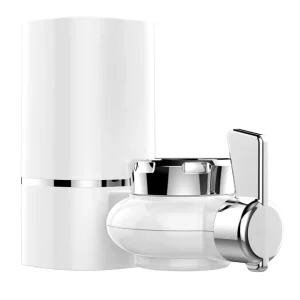 Tap Water Filter System Water Faucet Filtration System with Filter Change Reminder Reduces Lead BPA Free Fits Standard Faucet
