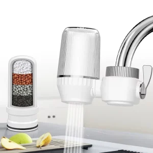 Tap Water Purifier Clean Kitchen Faucet Washable Ceramic Water Filter Rust Bacteria Removal Replacement Filter