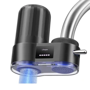Tap Water Purifier Faucet Filter with Ceramic Filter Cartridge BPA-Free for Kitchen Drinking Water