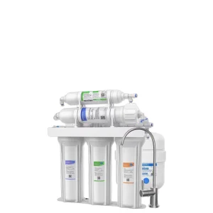 Tesran UF Ultrafiltration 3+3 5-Stage Countertop/Under-Sink Manual Household Water Reverse Osmosis System Filter