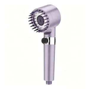 Therapeutic Handheld Shower 4 Setting Dial for Relaxation High Pressure Massage Spray Portable Shower