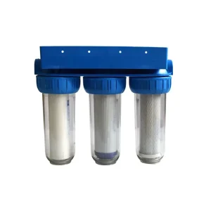 Three-Stage 10-Inch Filter Housing System Compact Water Filtration Equipment