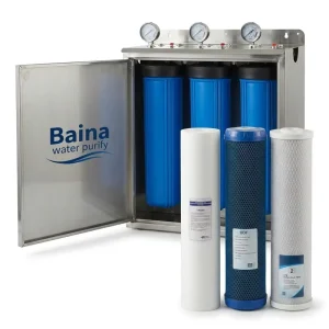 Three-Stage 304 Stainless Steel Whole-House Water Filtration System