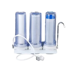 Three Stage Counter Top Water Filter PPF+UDF+CTO Cartridge Water Purifier Water Filters for Home